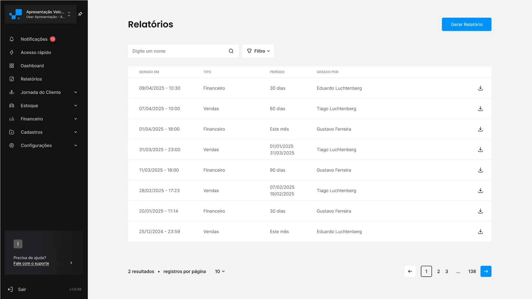 Relatórios Inteligentes